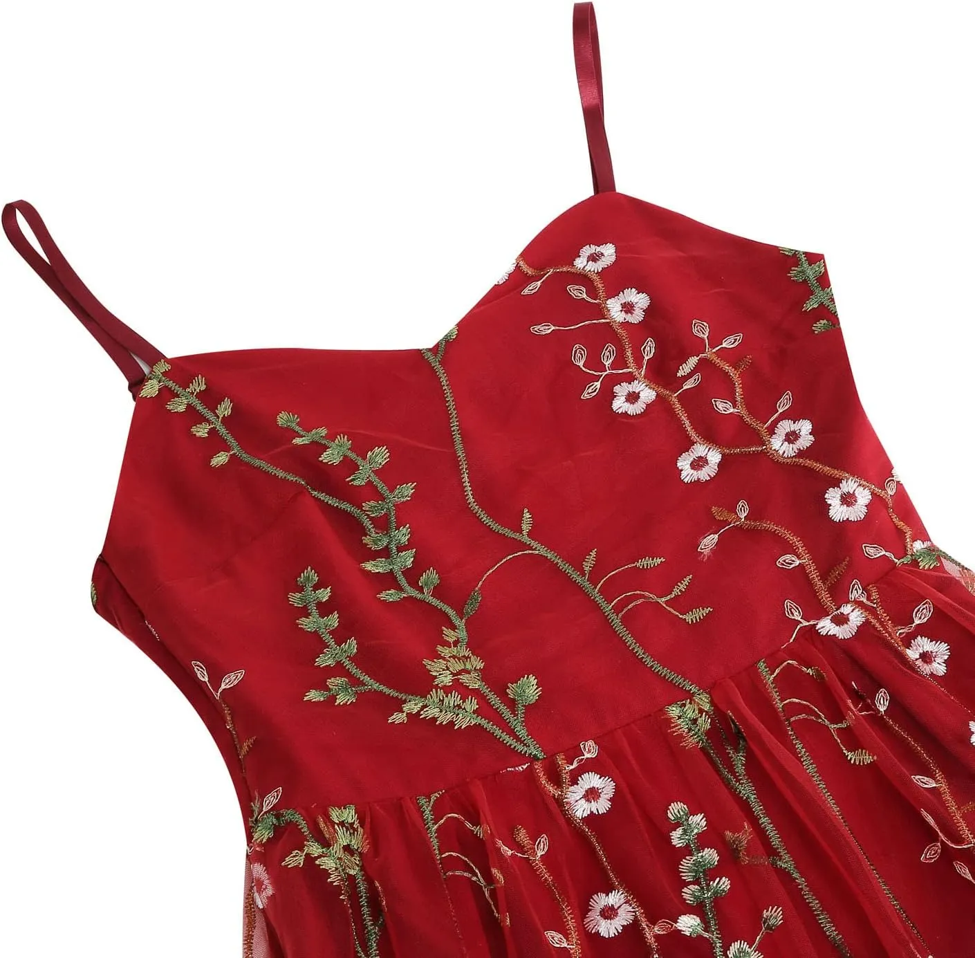 Mini Dress for Women Floral Embroidered Long Sleeve Bodycon Party Dress Sexy Mesh Sheer Fitted Evening Dresses