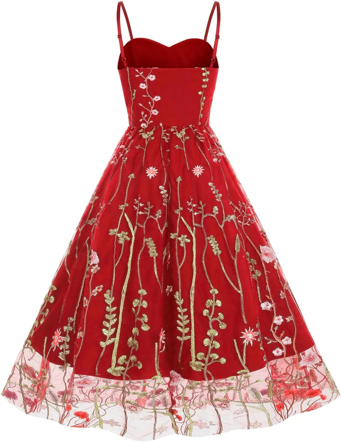 Mini Dress for Women Floral Embroidered Long Sleeve Bodycon Party Dress Sexy Mesh Sheer Fitted Evening Dresses