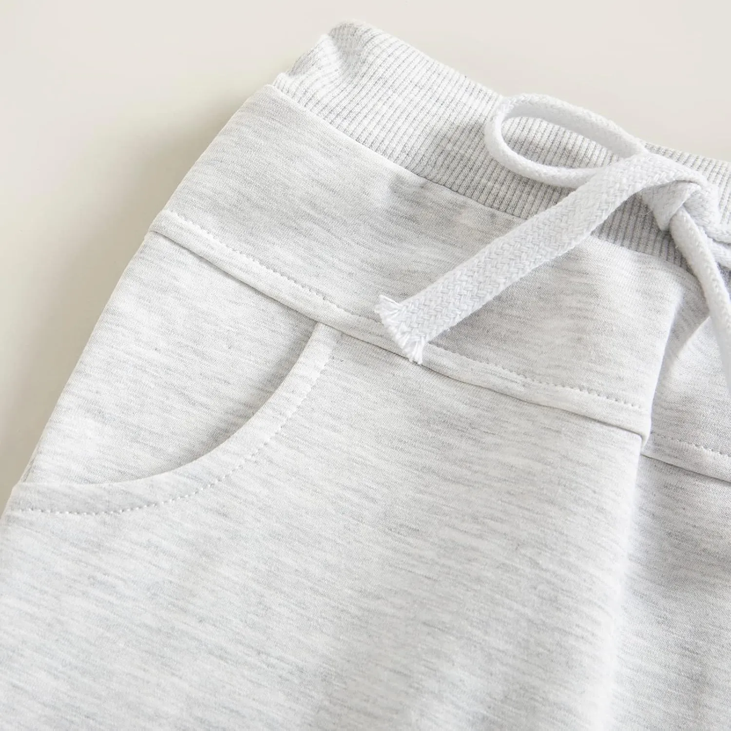 Mubineo Toddler Baby Boy Girl Infant Basic Plain Sweatpants Comfy Cotton Pants with Pockets