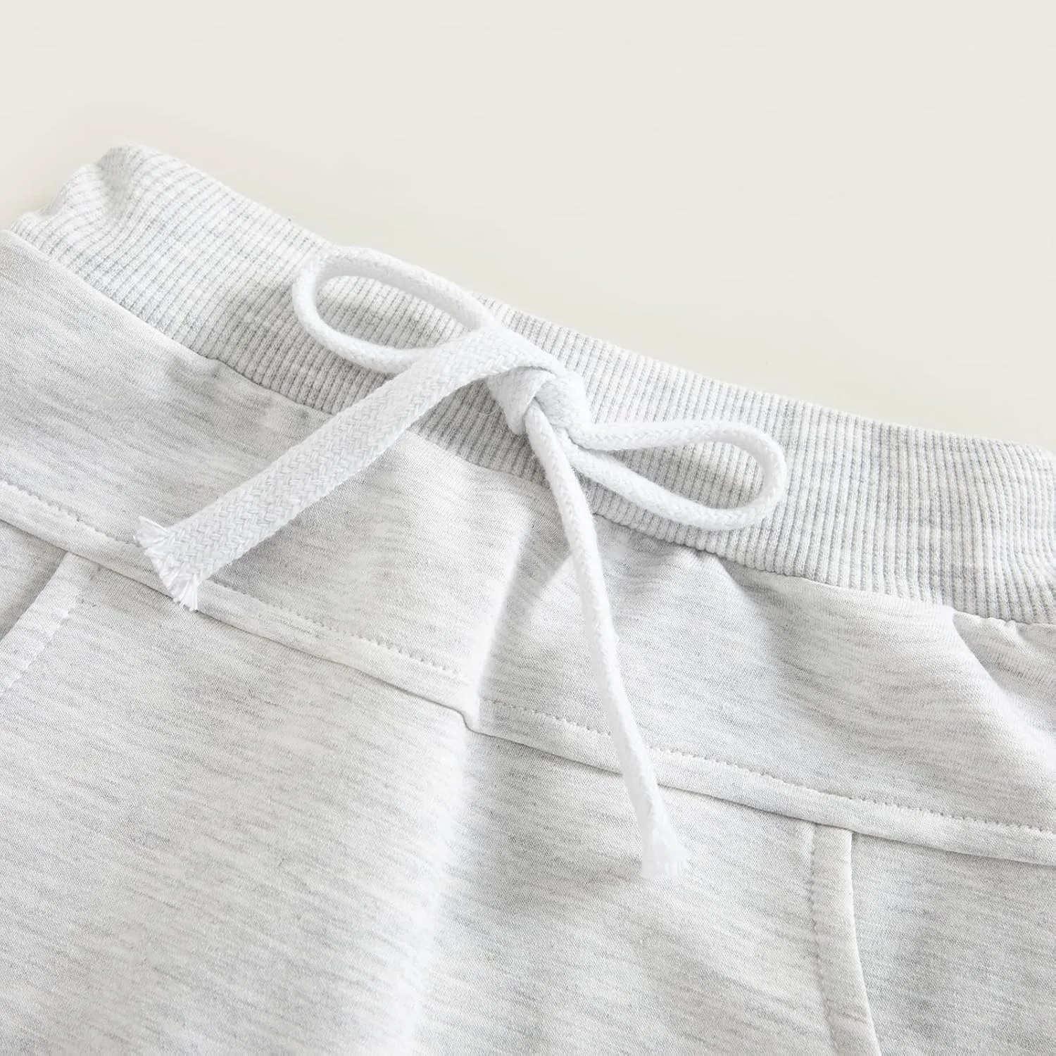 Mubineo Toddler Baby Boy Girl Infant Basic Plain Sweatpants Comfy Cotton Pants with Pockets