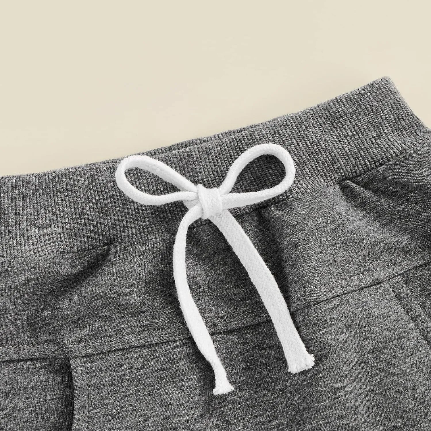 Mubineo Toddler Baby Boy Girl Infant Basic Plain Sweatpants Comfy Cotton Pants with Pockets