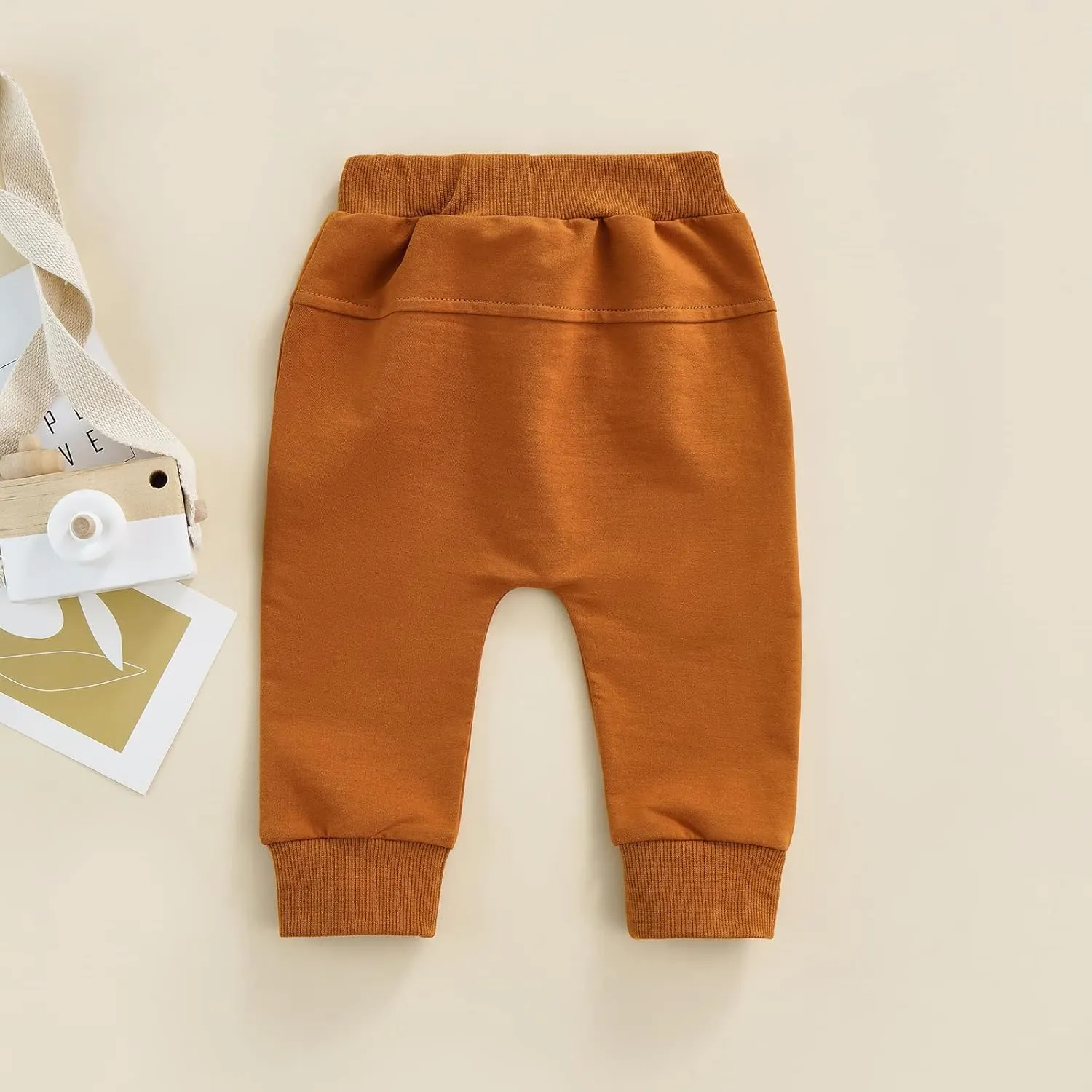 Mubineo Toddler Baby Boy Girl Infant Basic Plain Sweatpants Comfy Cotton Pants with Pockets
