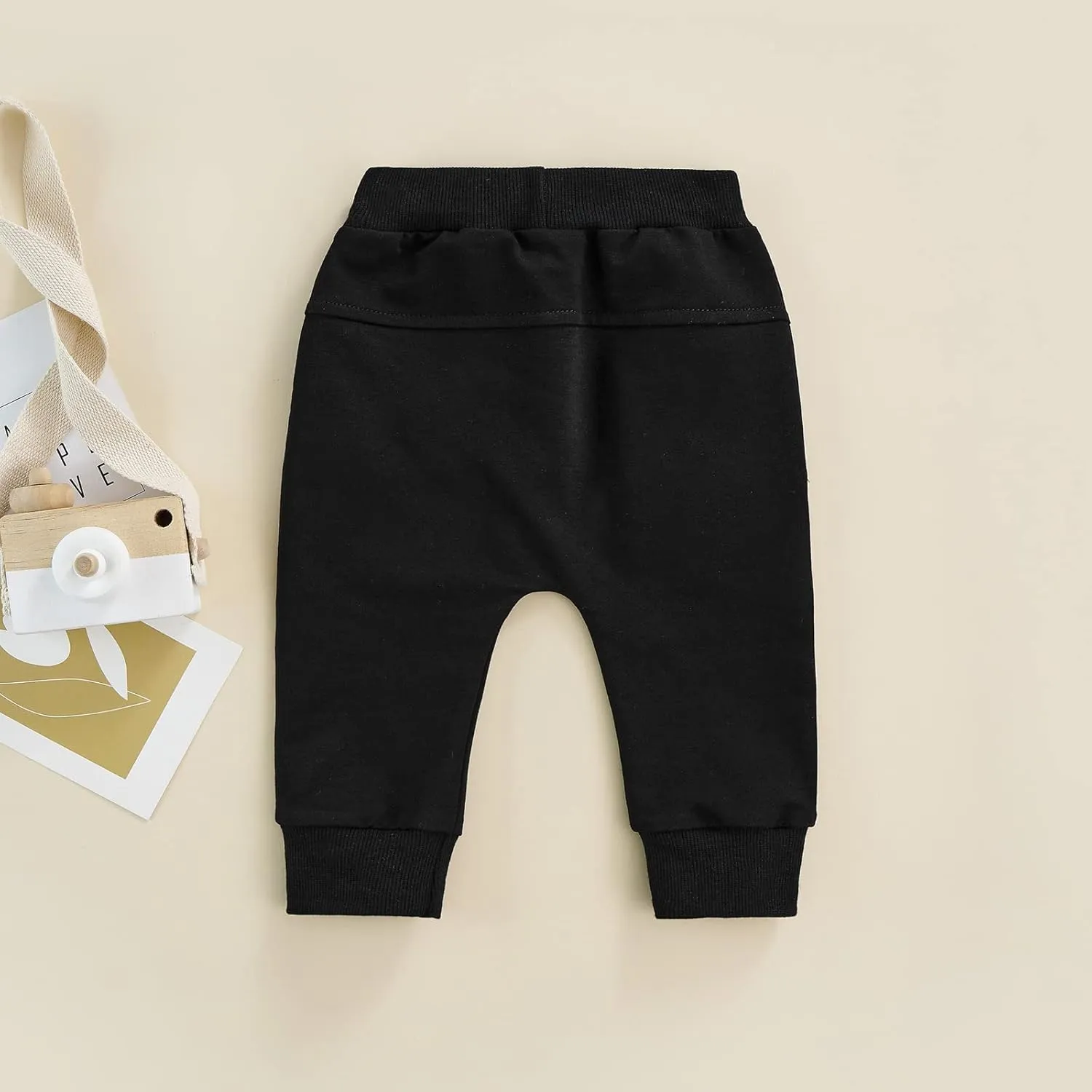 Mubineo Toddler Baby Boy Girl Infant Basic Plain Sweatpants Comfy Cotton Pants with Pockets