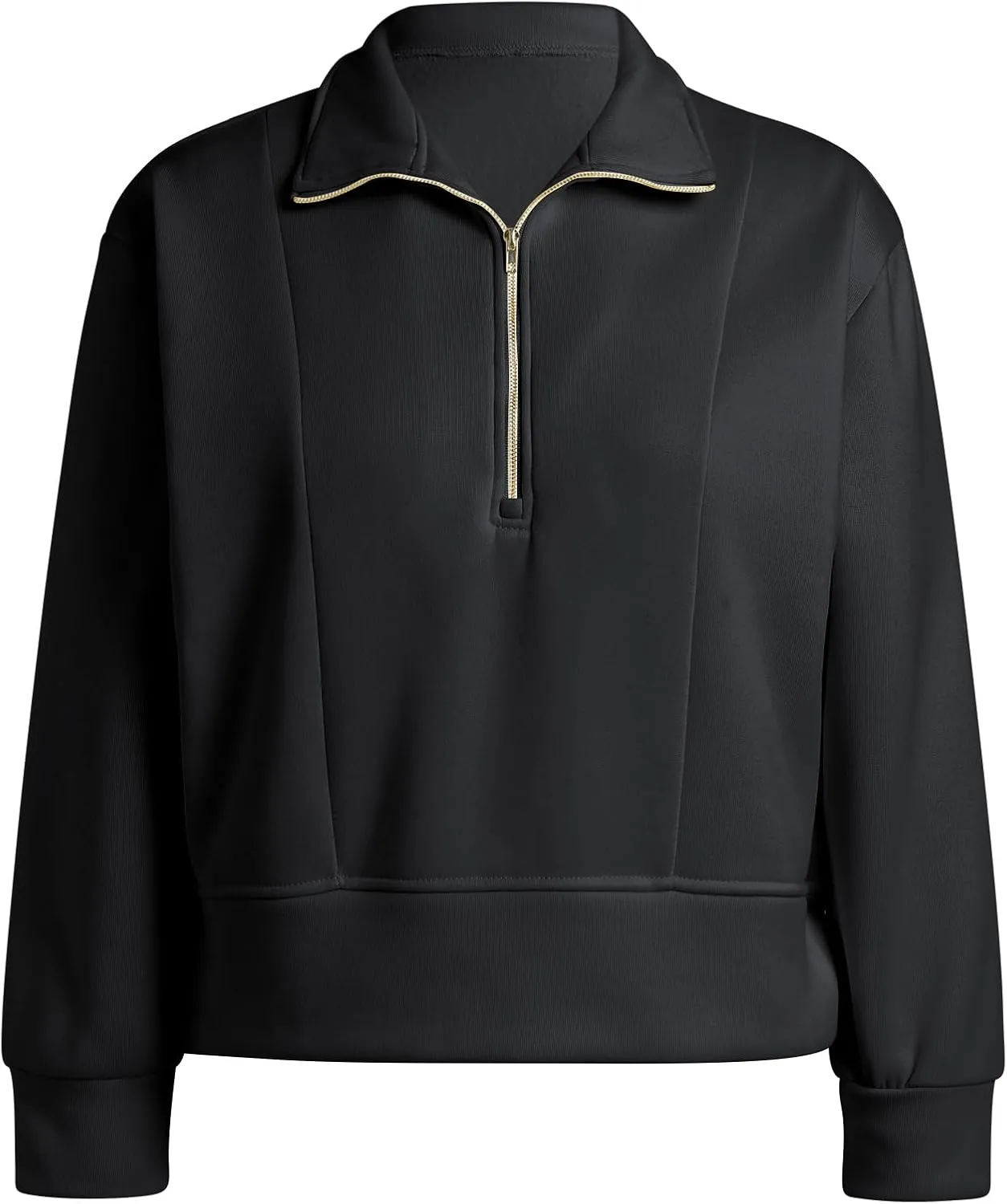 OBEEII Half Zip Sweatshirts for Women, Quarter Zip Long Sleeve Hoodies Sweaters Fleece Pullover Top Fall Winter Clothes