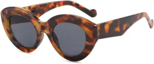 Oversized Thick Frame Cat Eye Fashion Sunglasses Woman Vintage Black Glasses Sun Glasses Female UV400 Eyewear Shades