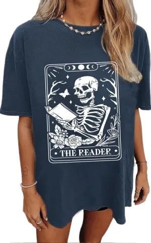 Oversized Tshirts for Women Flower Graphic Tees Cute Casual Crewneck Printed Shirts Funny Short Sleeve Tops