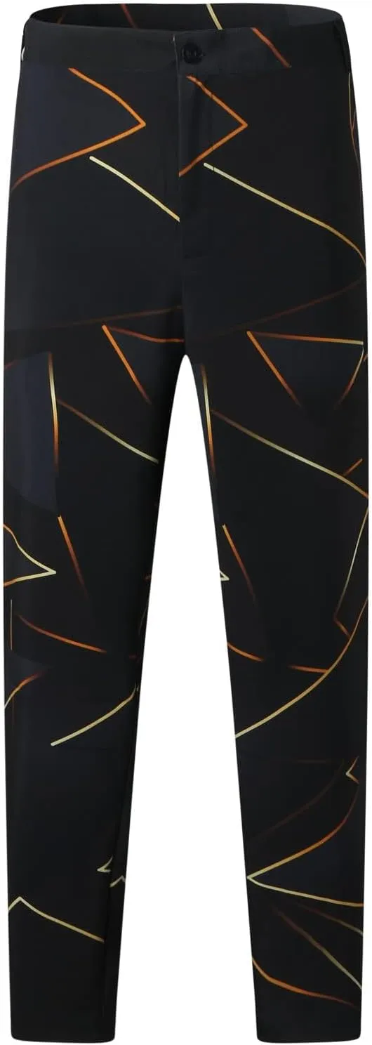Plaid Dress Pants for Mens Slim Fit Dress Pants Business Casual Fashion Flat Front Skinny Golf Chinos Trousers