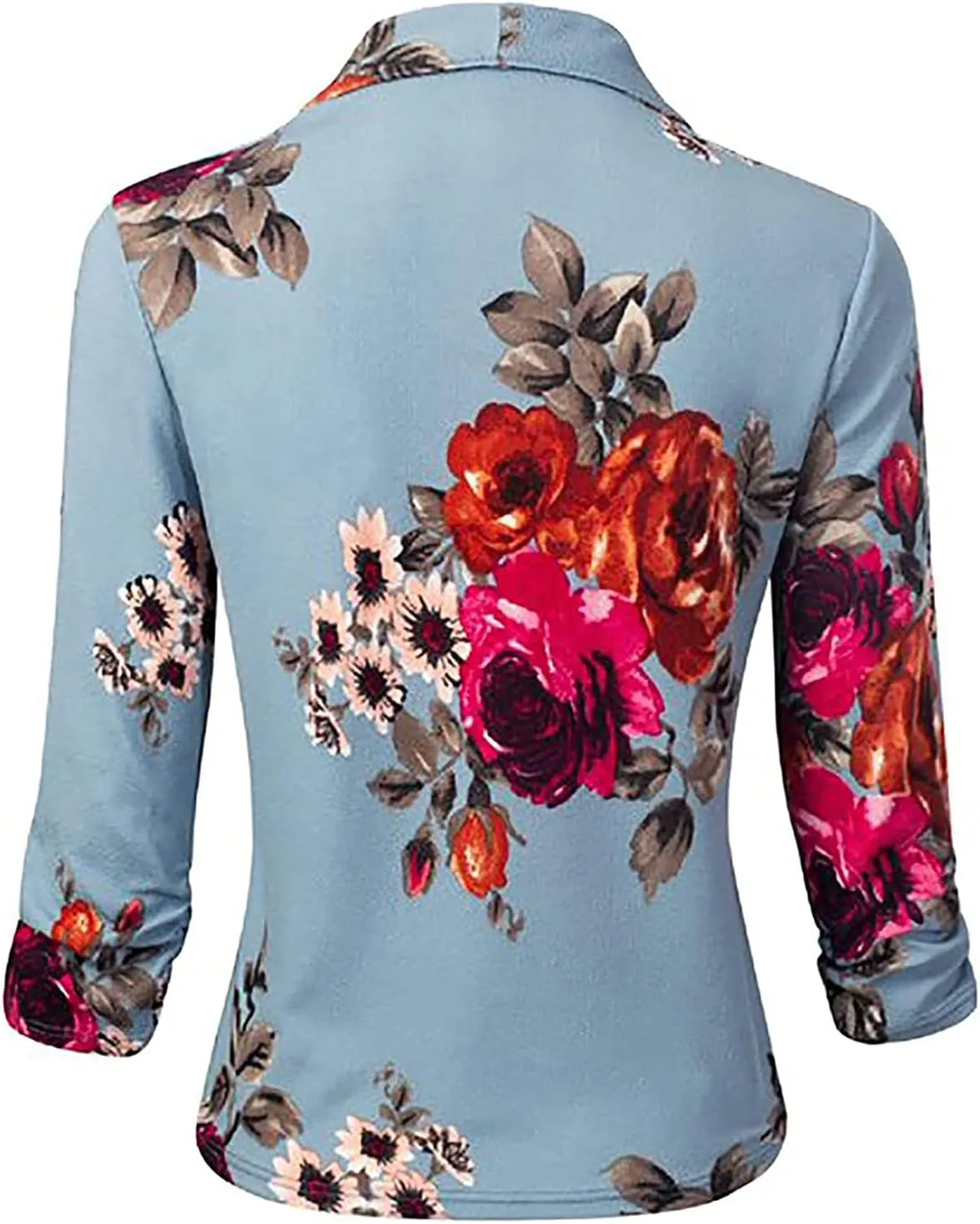 Plus Size Blazers for Curvy Women Office Ladies Jacket Long Sleeve Prtite Trendy Blazers Fitted With Pockets Suit