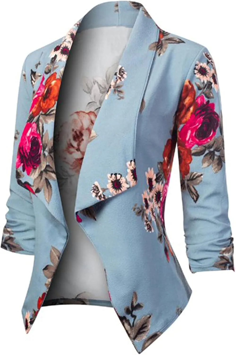 Plus Size Blazers for Curvy Women Office Ladies Jacket Long Sleeve Prtite Trendy Blazers Fitted With Pockets Suit