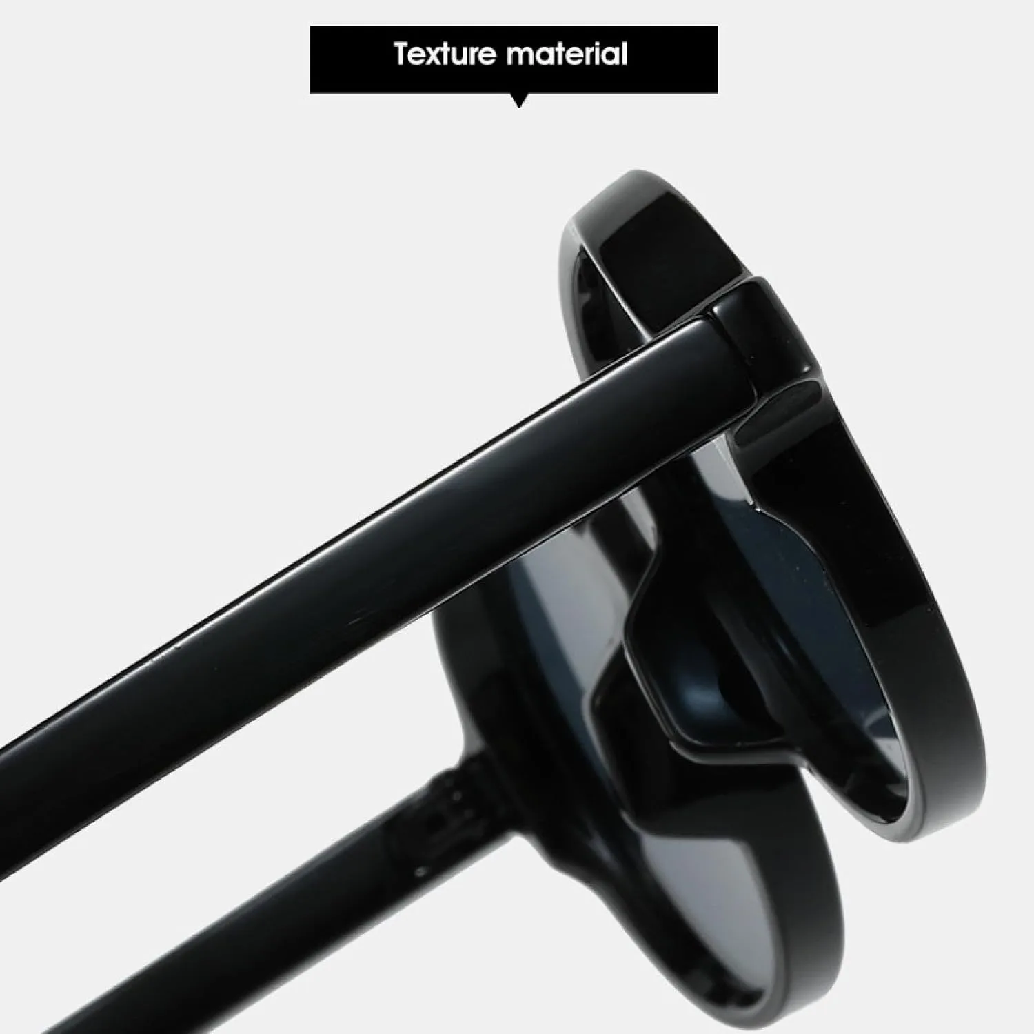 Popular Fashion Round Sunglasses for Women Trending Clear Ocean Lens Uv400 Retro Punk Men