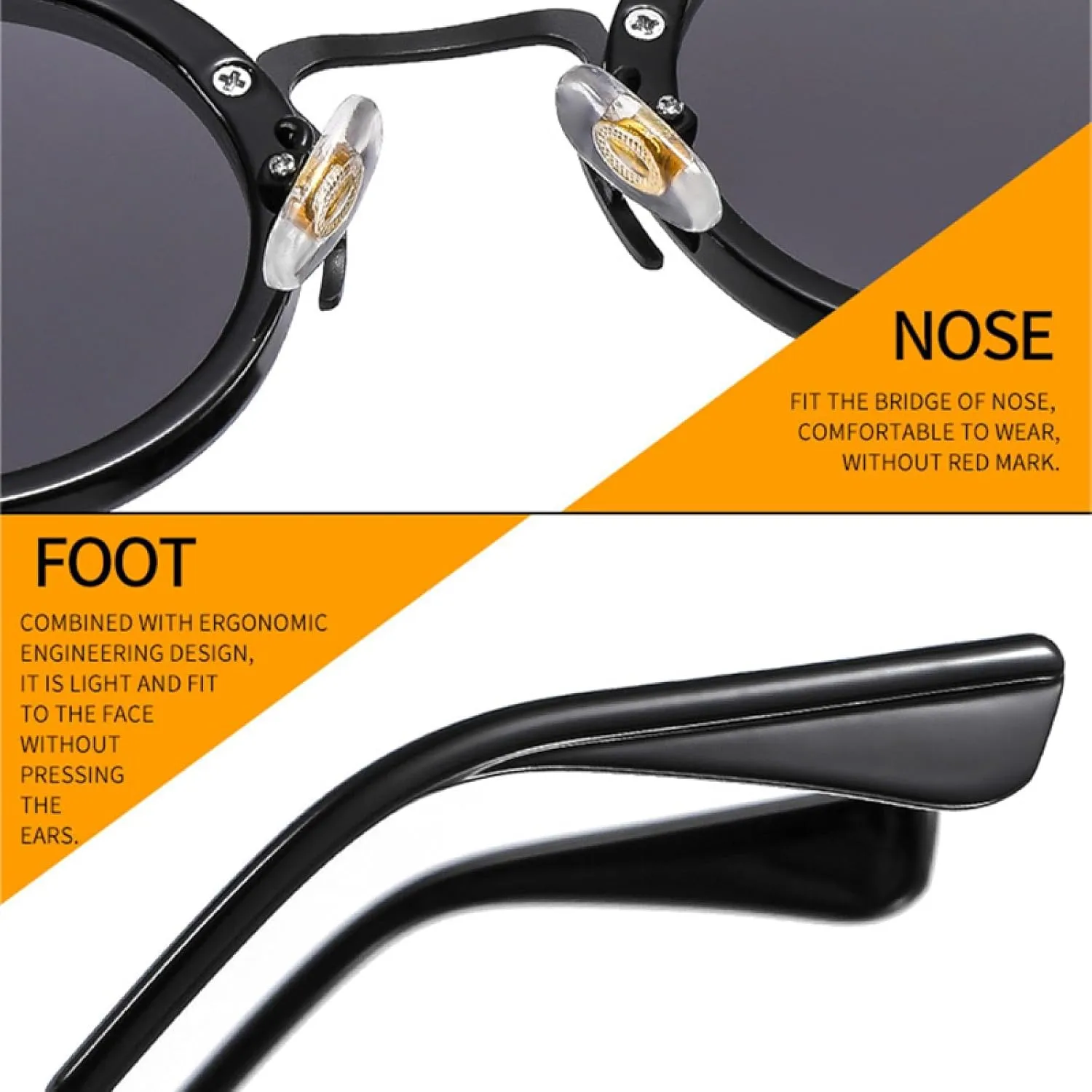 Popular Fashion Small Round Sunglasses Women Retro Punk Gradient Eyewear Men Shades Uv400 Sun Glasses