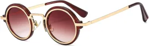 Popular Fashion Small Round Sunglasses Women Retro Punk Gradient Eyewear Men Shades Uv400 Sun Glasses