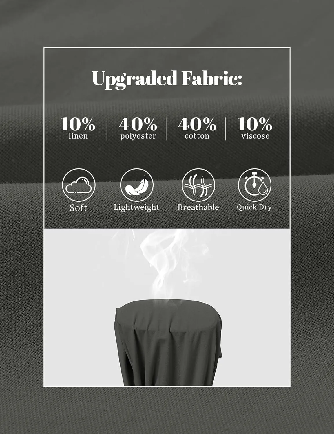 Rdruko Men's Linen Pants Lightweight Casual Cotton Pants Elastic Waist Beach Summer Pants with Pockets