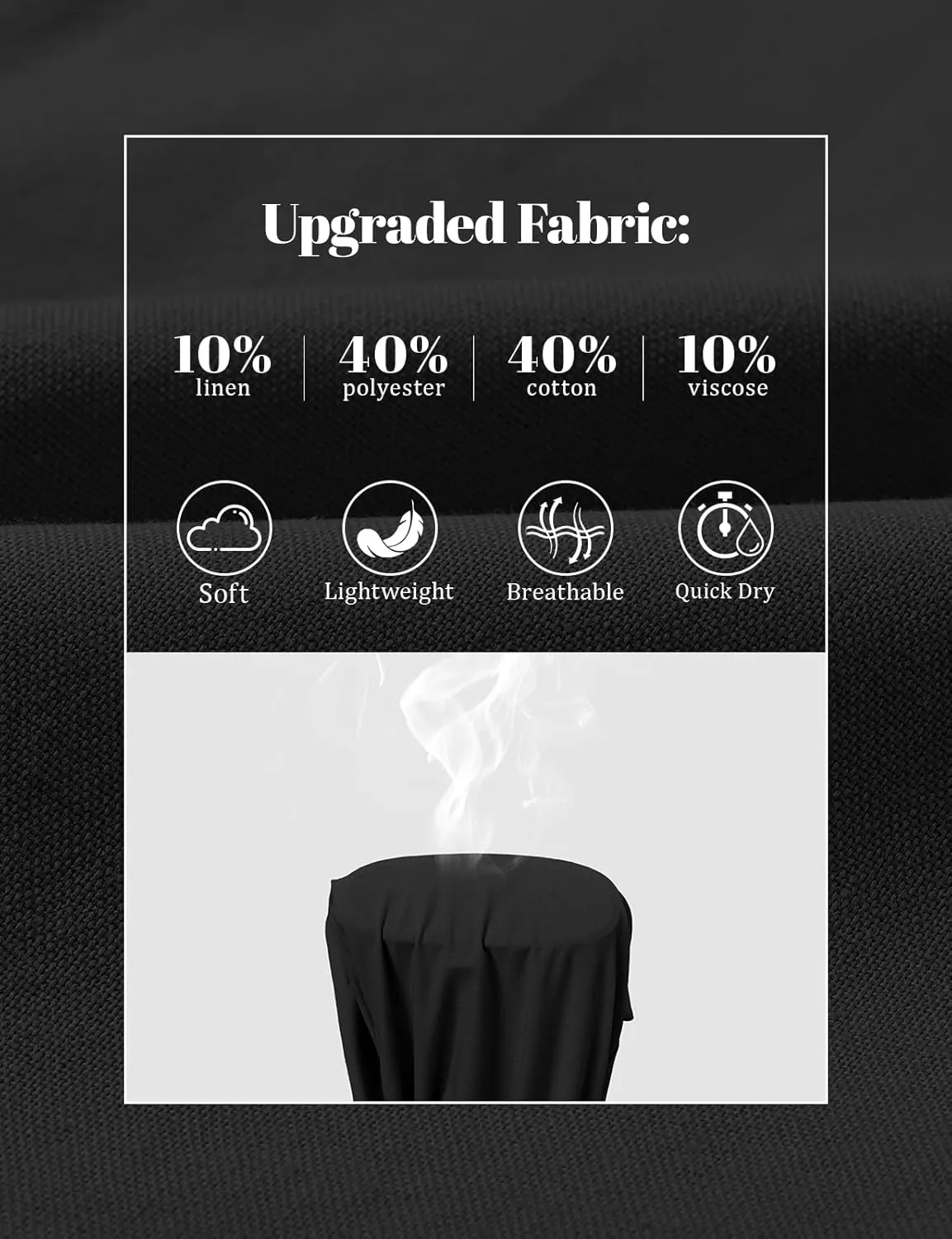 Rdruko Men's Linen Pants Lightweight Casual Cotton Pants Elastic Waist Beach Summer Pants with Pockets