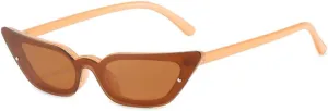 SPOAVGYZ-Fashion Cat Eye Sunglasses Women One Piece Sun Glasses Female Vintage Orange Punk Eyeglasses UV400