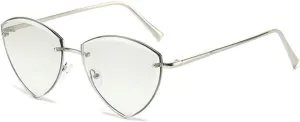 SPOAVGYZ-Vintage Rimless Sunglasses Women Men Luxury Frameless Cat Eye Sun Glasses Ladies UV400 Eyeglasses Female Shades Eyewear