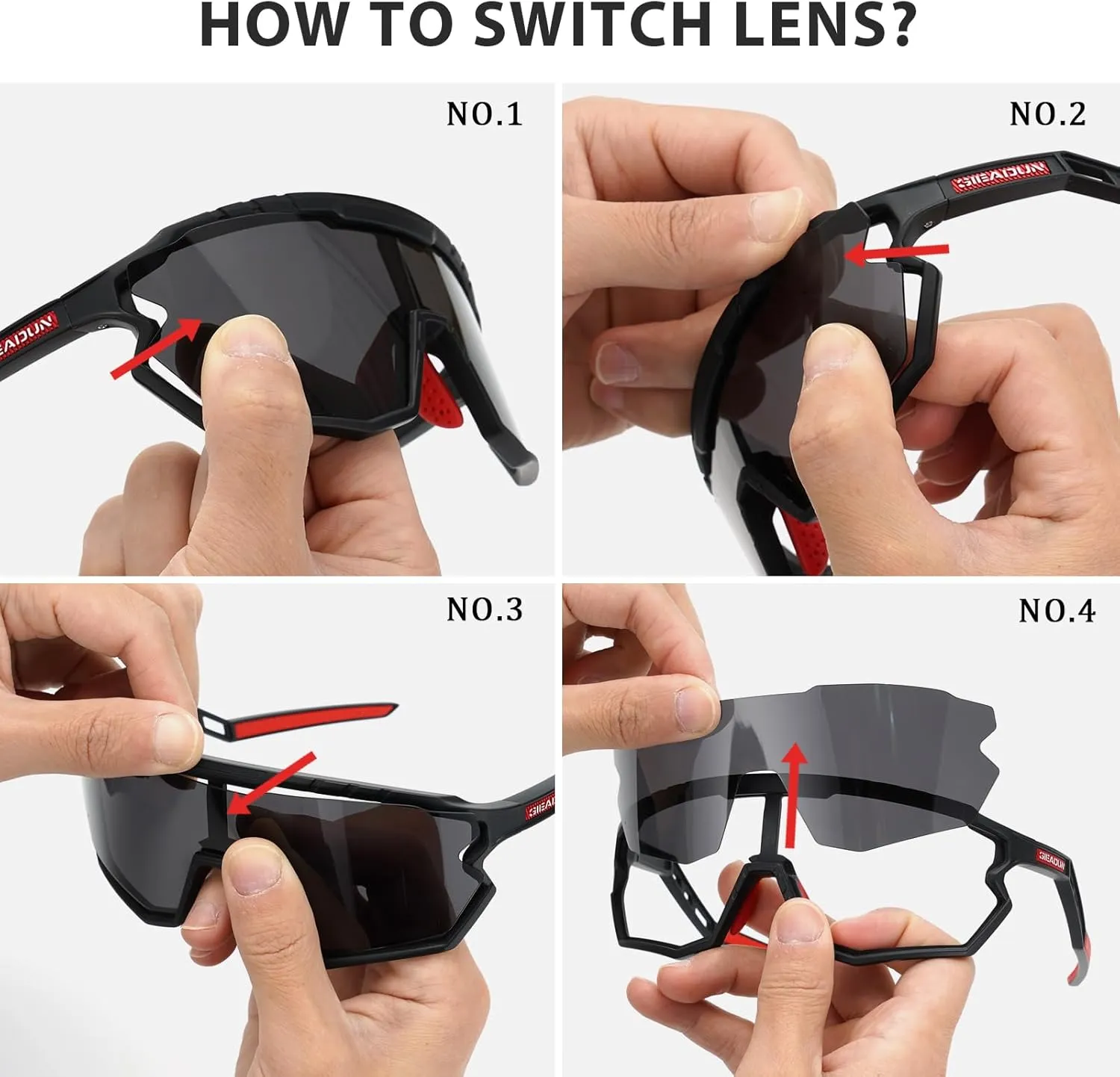 Sports Sunglasses Cycling Glasses Pink Polarized Glasses Baseball glasses with 3 lenses,Fishing,Ski Running Golf