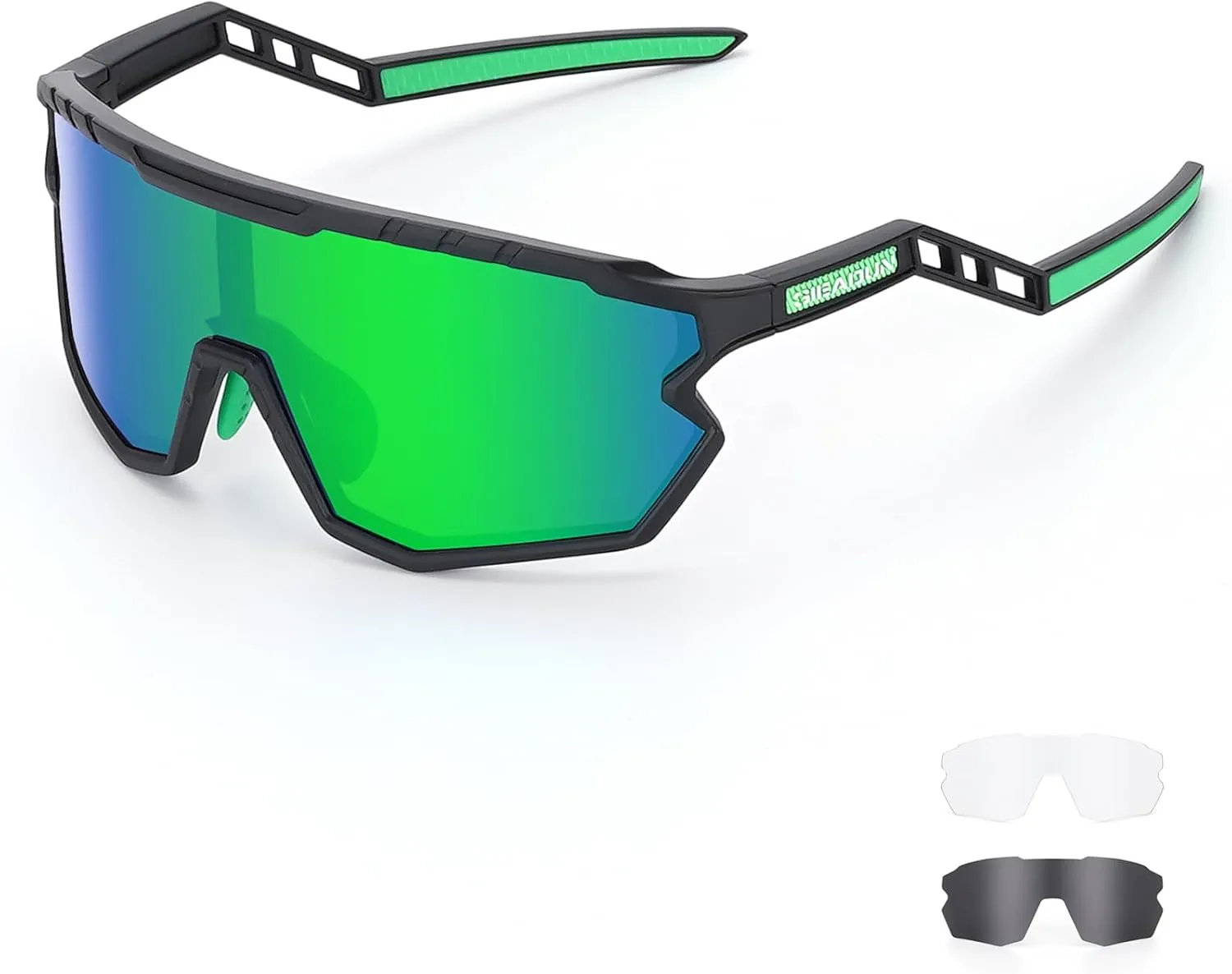 Sports Sunglasses Cycling Glasses Pink Polarized Glasses Baseball glasses with 3 lenses,Fishing,Ski Running Golf