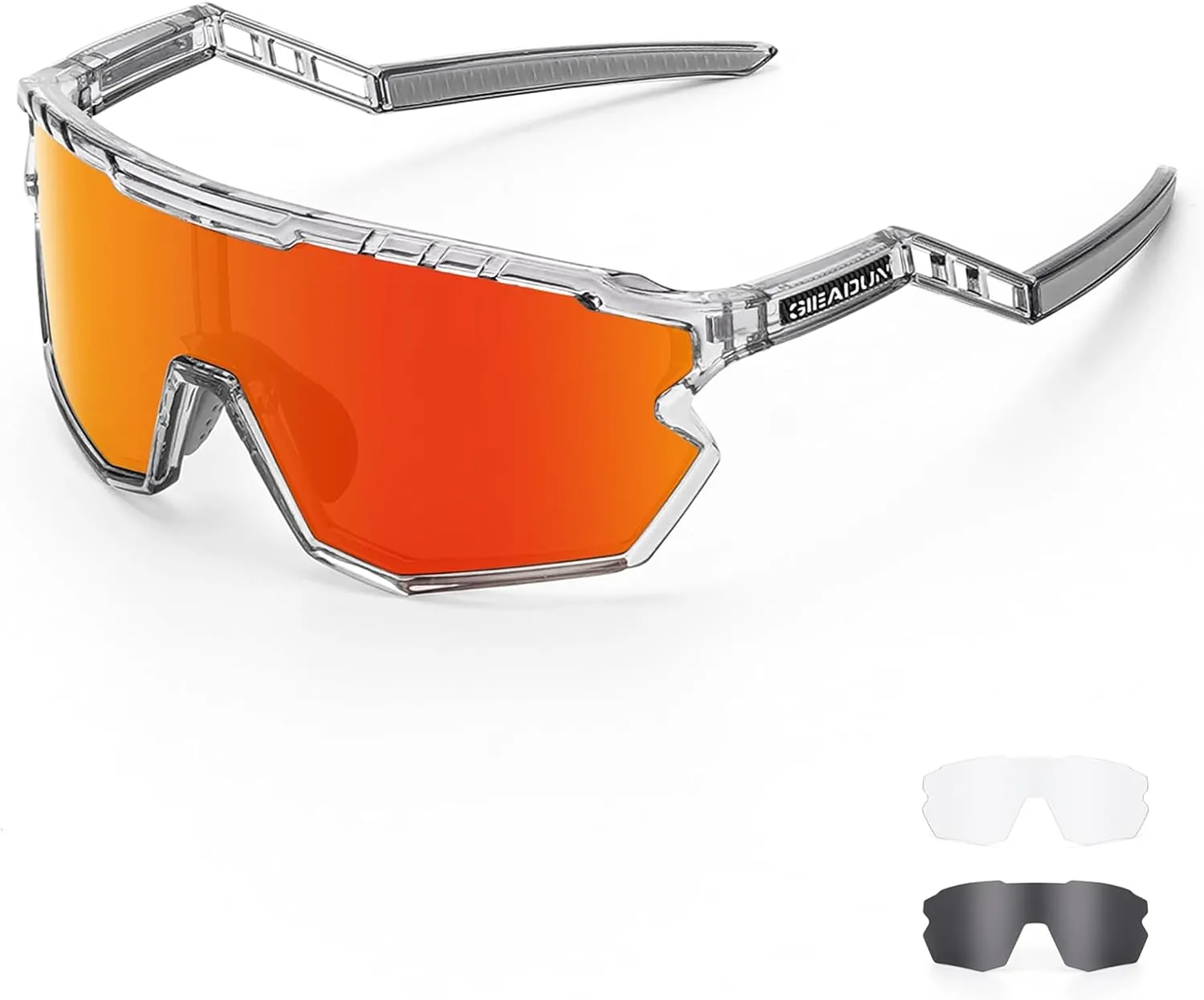 Sports Sunglasses Cycling Glasses Pink Polarized Glasses Baseball glasses with 3 lenses,Fishing,Ski Running Golf