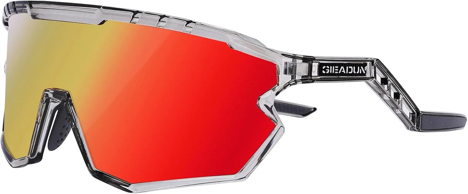 Sports Sunglasses Cycling Glasses Pink Polarized Glasses Baseball glasses with 3 lenses,Fishing,Ski Running Golf