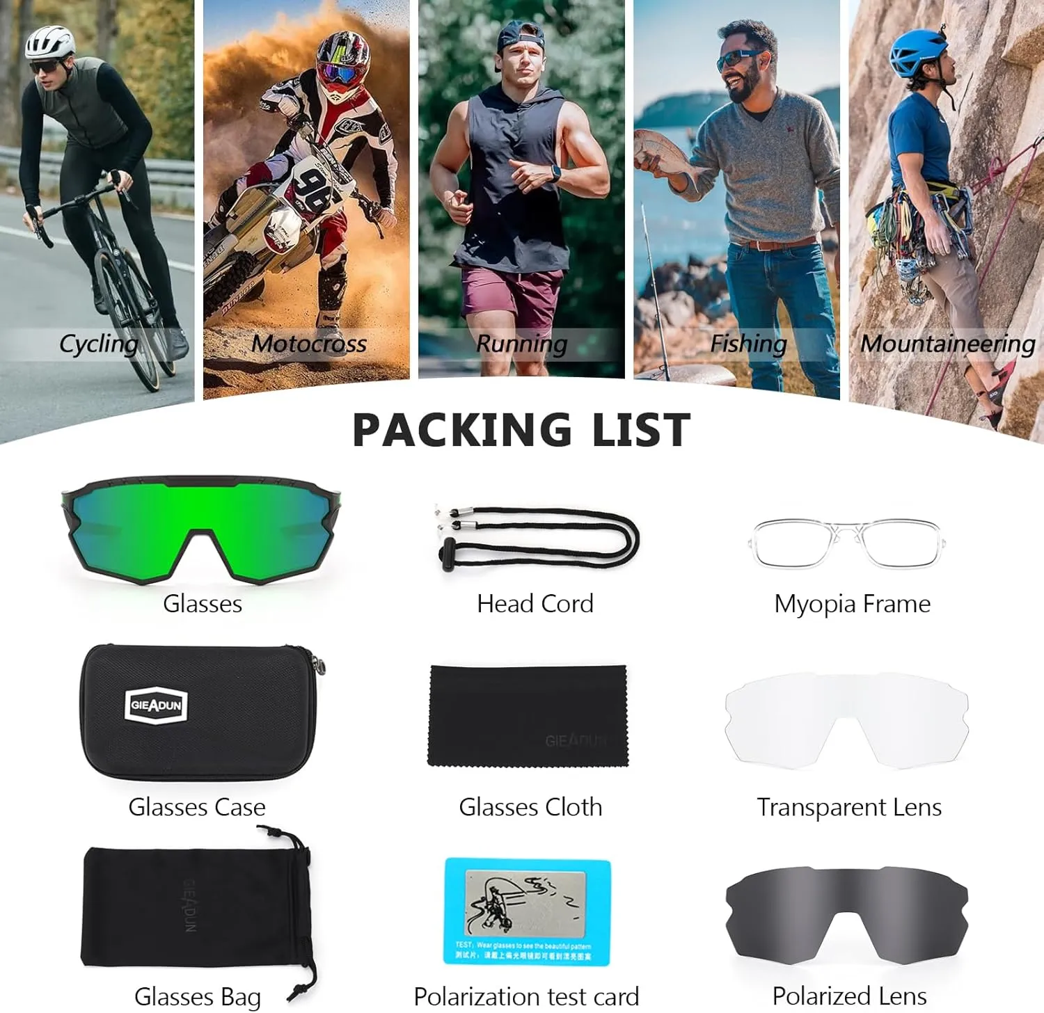 Sports Sunglasses Cycling Glasses Pink Polarized Glasses Baseball glasses with 3 lenses,Fishing,Ski Running Golf