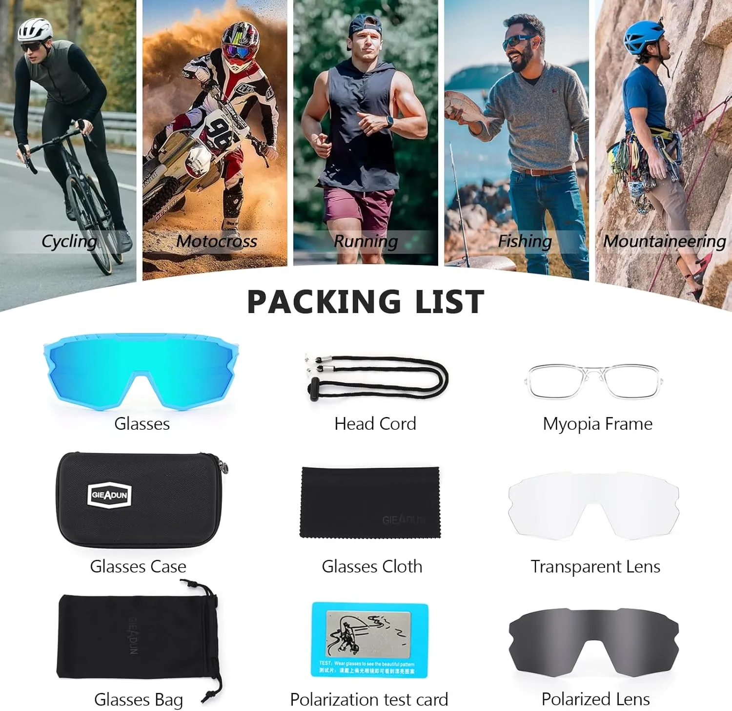 Sports Sunglasses Cycling Glasses Pink Polarized Glasses Baseball glasses with 3 lenses,Fishing,Ski Running Golf
