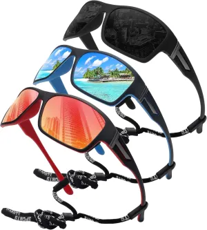 STORYCOAST Polarized Sports Sunglasses for Men Women Unbreakable Frame Cycling Fishing Driving