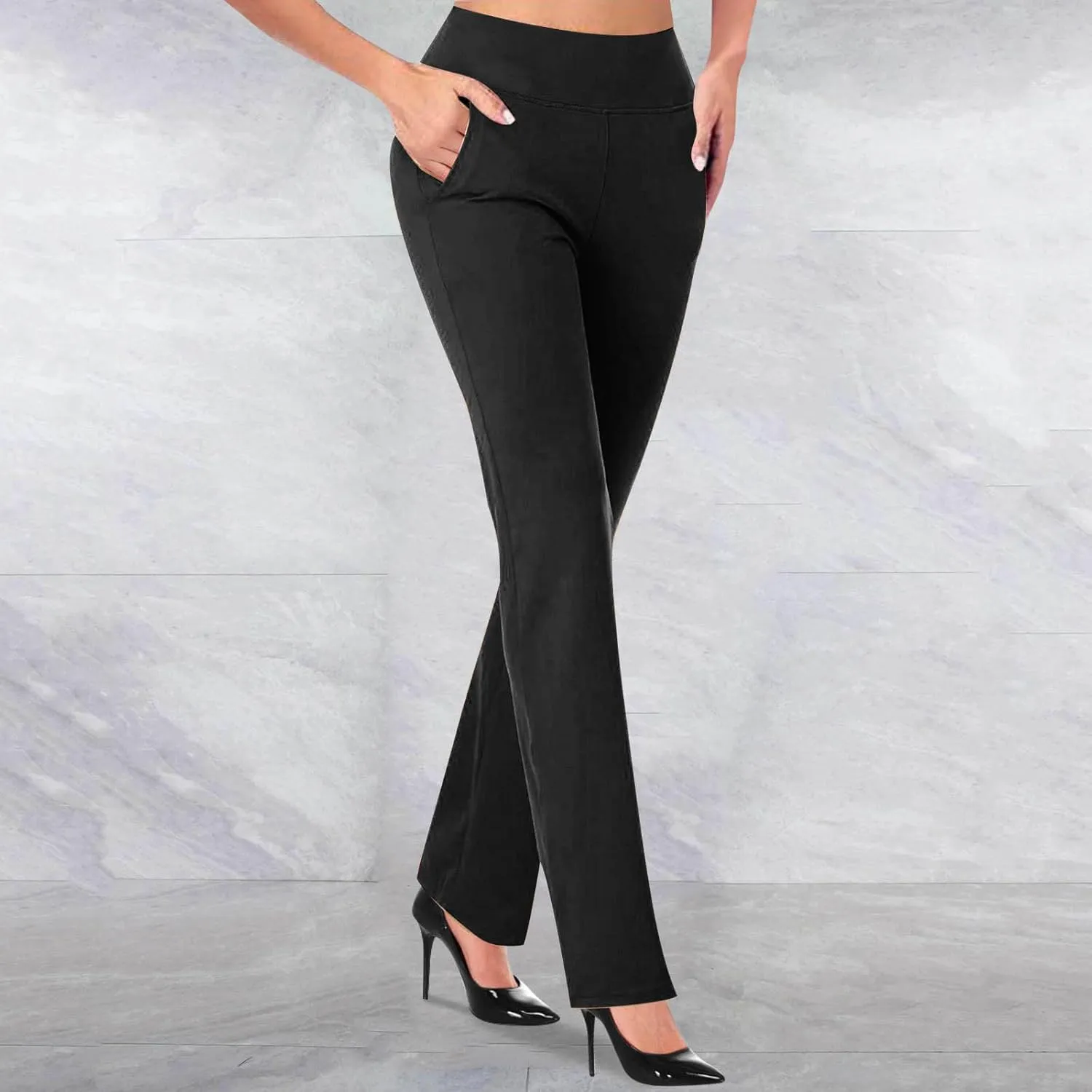 TANGNADE Formal Dress Pants for Women High Waist Slim Fit Suit Pants Trousers Dressy Casual Business Work Pant Slacks