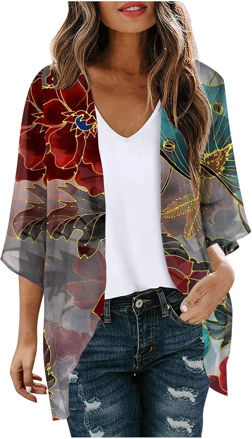 TANGNADE Women Summer Bikini Kimono Bathing Suit Cover Ups for Swimwear Summer Outfits for Women 2024 Vacation