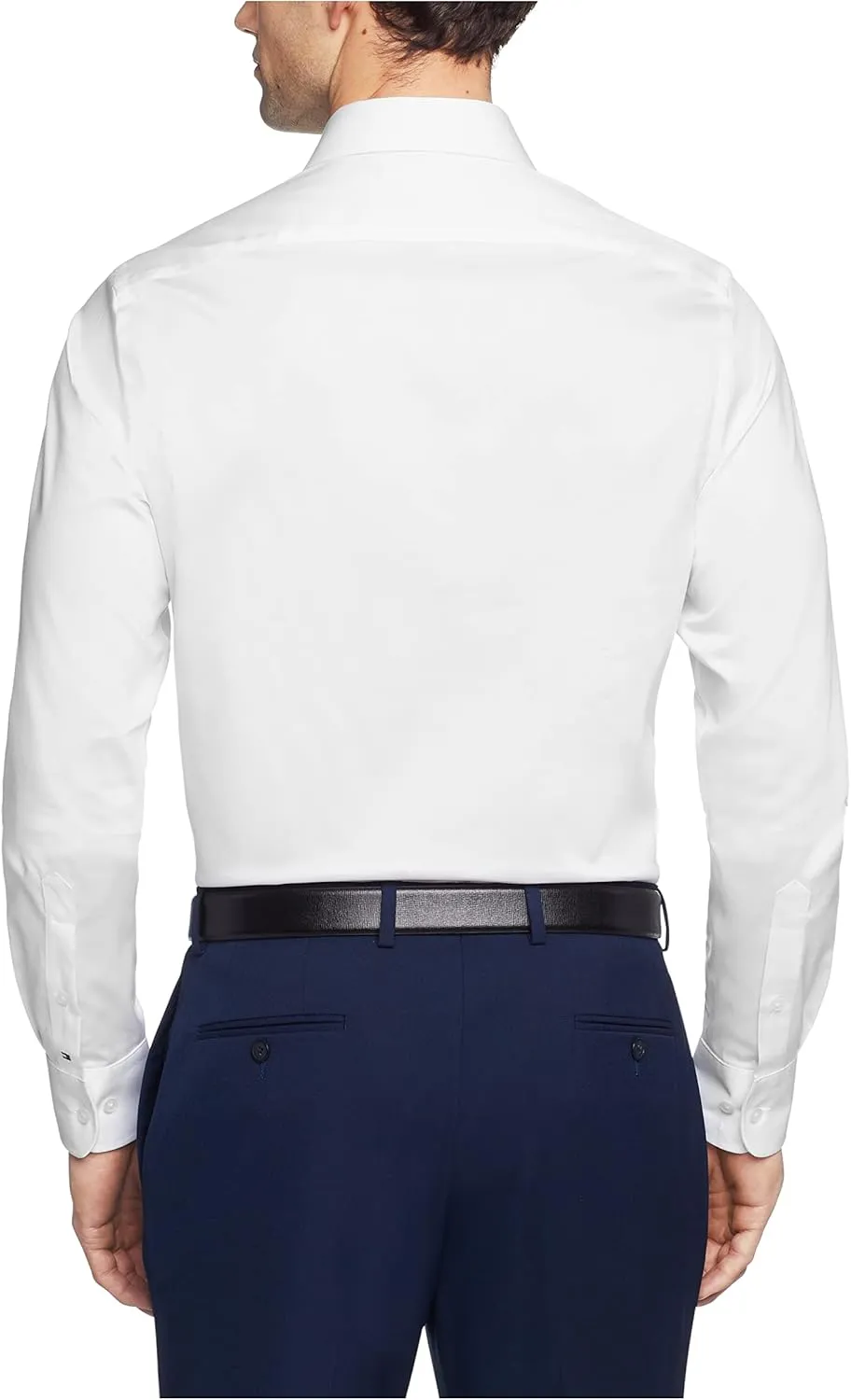 Tommy Hilfiger Men's Dress Shirt Slim Fit Stretch Twill