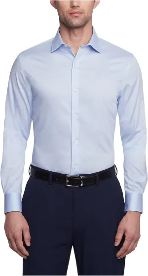 Tommy Hilfiger Men's Dress Shirt Slim Fit Stretch Twill