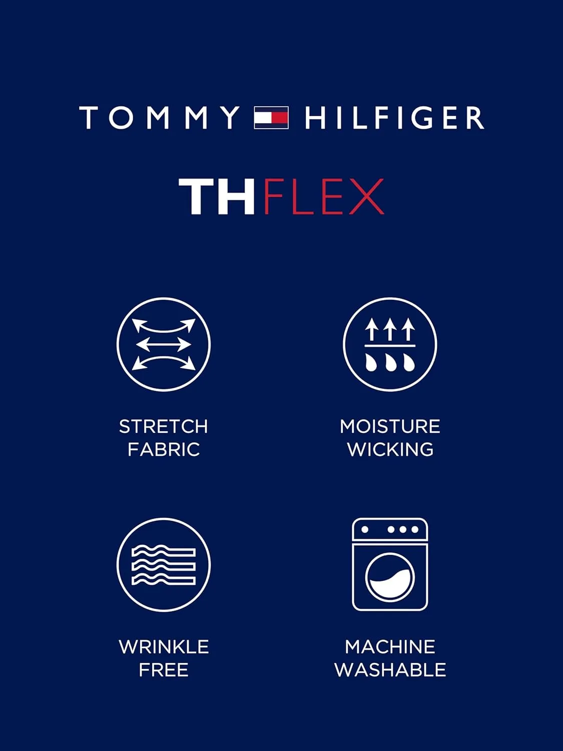 Tommy Hilfiger Men's Dress Shirt Slim Fit Stretch Twill