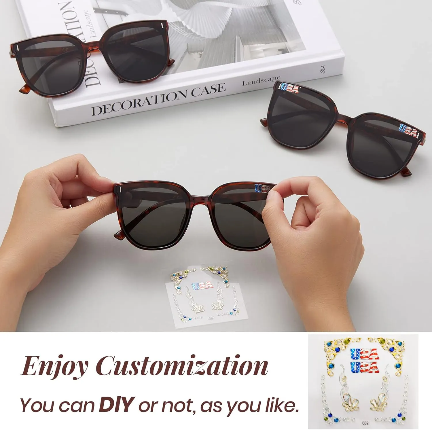 Veda Tinda Vision Round Sunglasses for Women 70s Trendy Retro Oversized Womens Circle Shades UV Protection with Glasses Chain