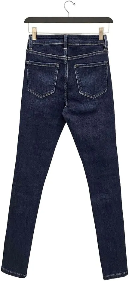 VERVET by Flying Monkey High-Rise Dark Blue Denim Skinny Jeans