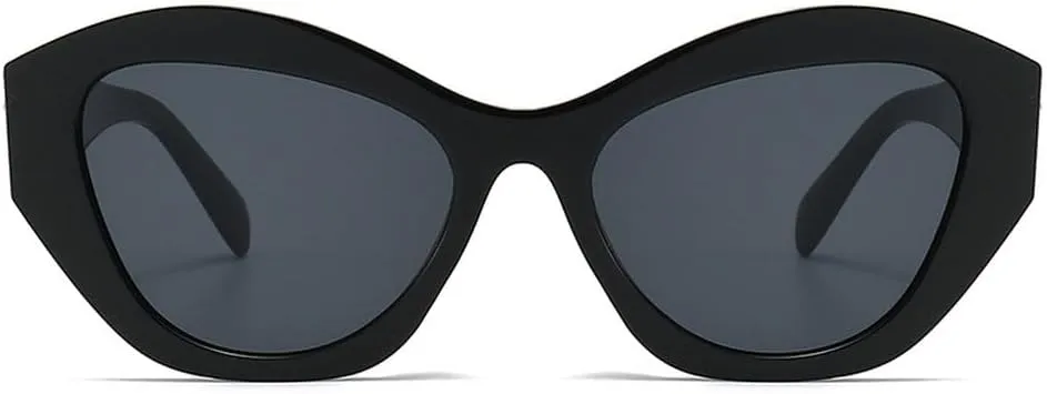 Vintage Large Frame Cat's Eye Sunglasses Women Fashion Sun Glasses Lady Outdoor Travel Eyewear UV400