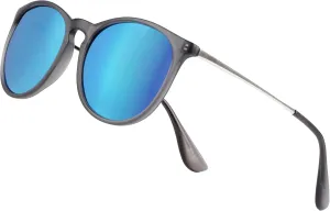 Vintage Round Polarized Sunglasses for Women Men Classic Retro Trendy Designer Style Sun Glasses UV400 Protection