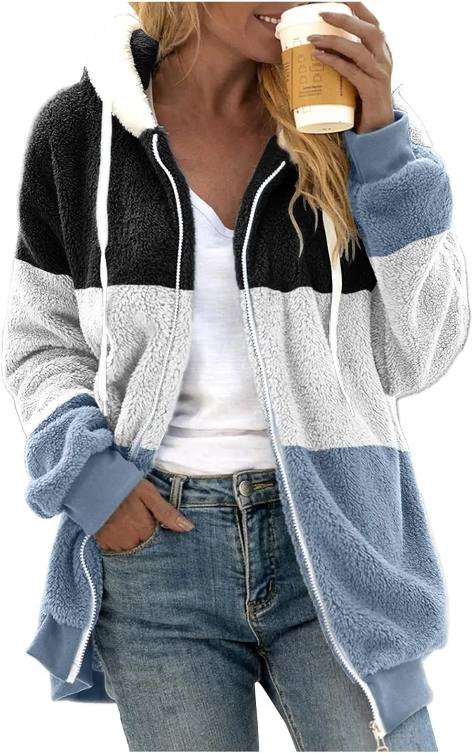 Wangxldd Women's Fall Casual Cardigan Sweaters Long Sleeve Button Fashionable Loose Hoodies Cycling Cardigan Hiking Jackets