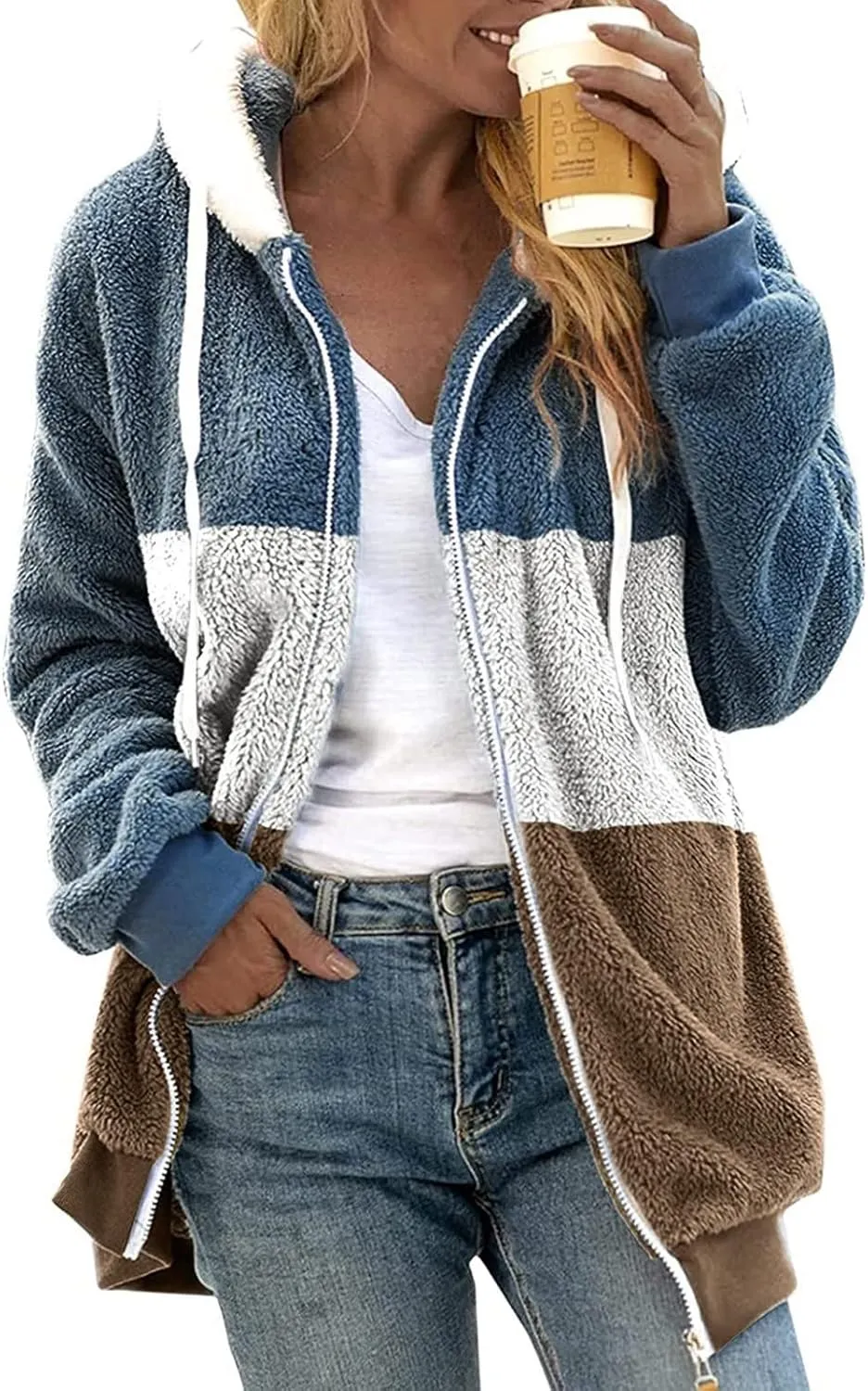Wangxldd Women's Fall Casual Cardigan Sweaters Long Sleeve Button Fashionable Loose Hoodies Cycling Cardigan Hiking Jackets