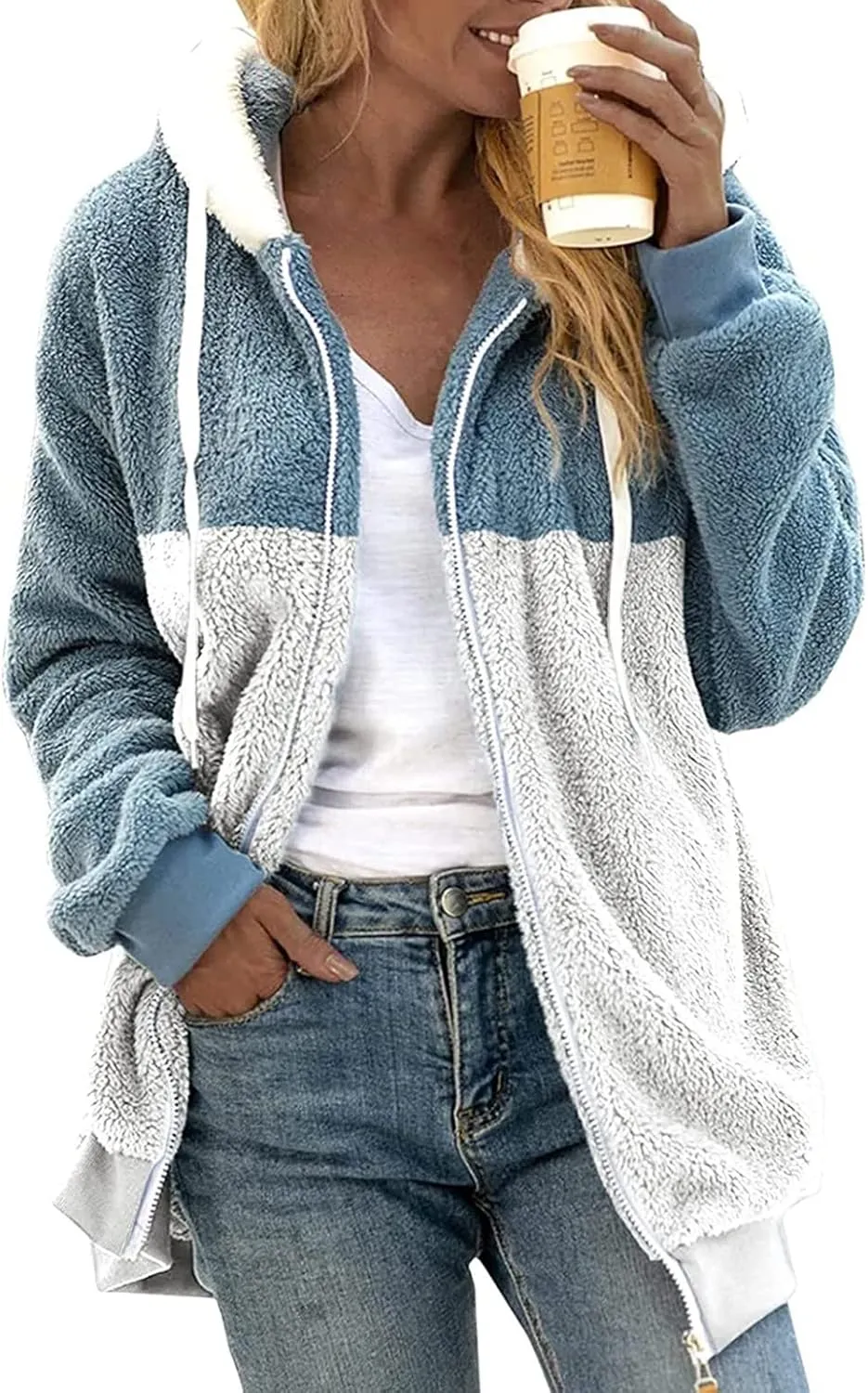 Wangxldd Women's Fall Casual Cardigan Sweaters Long Sleeve Button Fashionable Loose Hoodies Cycling Cardigan Hiking Jackets