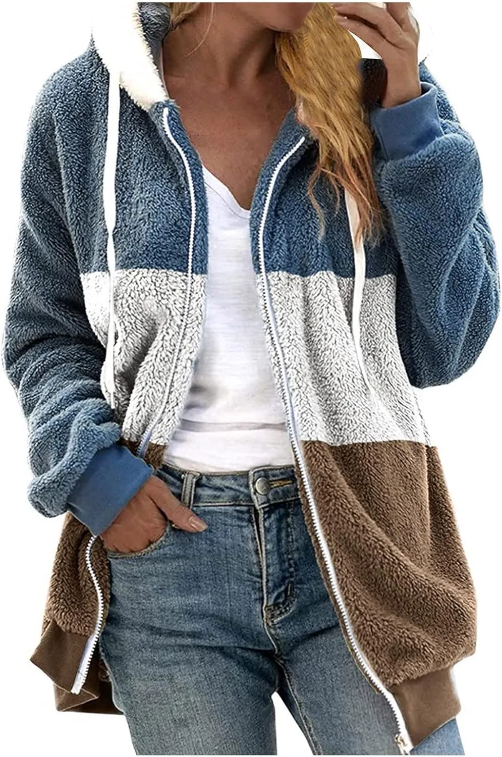 Wangxldd Women's Fall Casual Cardigan Sweaters Long Sleeve Button Fashionable Loose Hoodies Cycling Cardigan Hiking Jackets