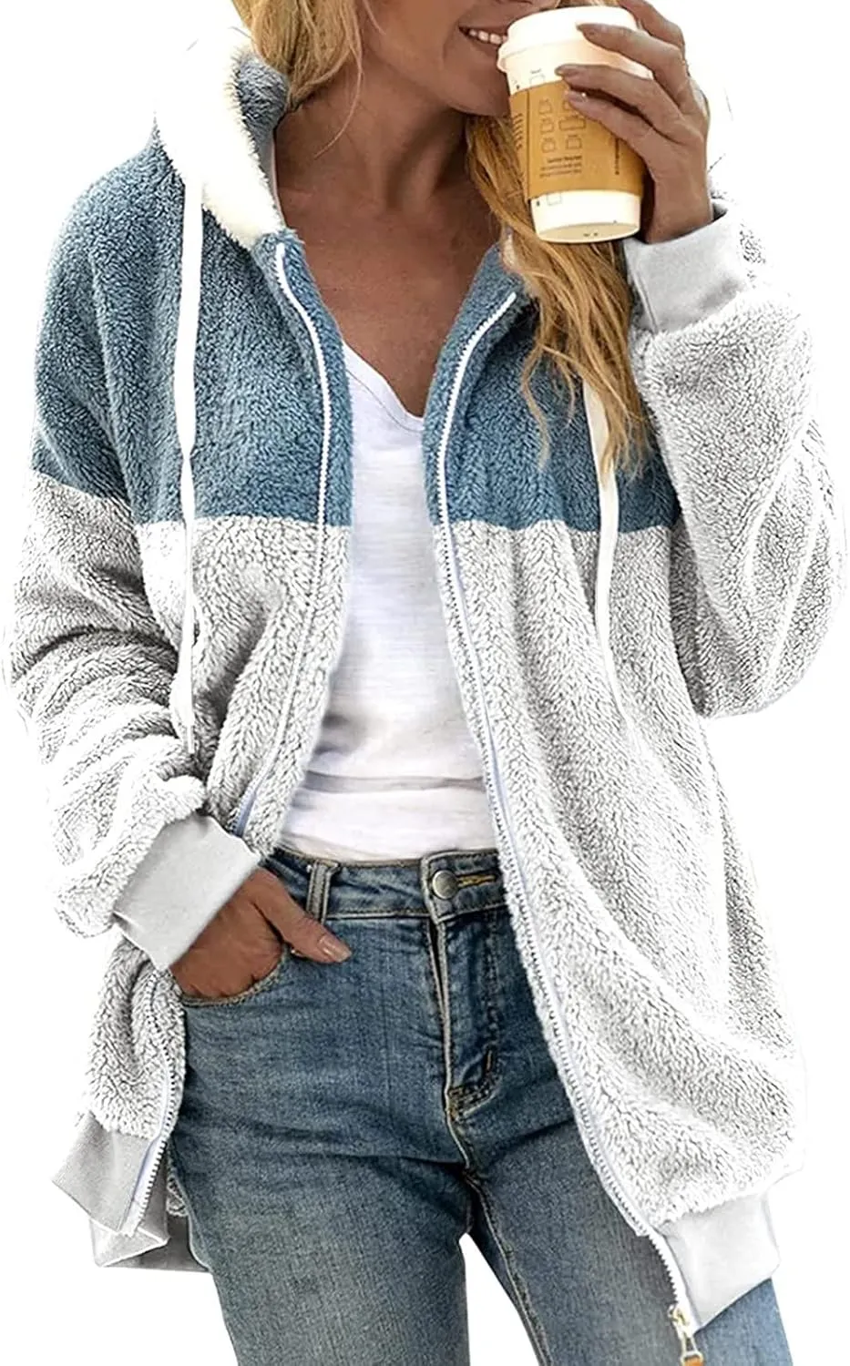 Wangxldd Women's Fall Casual Cardigan Sweaters Long Sleeve Button Fashionable Loose Hoodies Cycling Cardigan Hiking Jackets