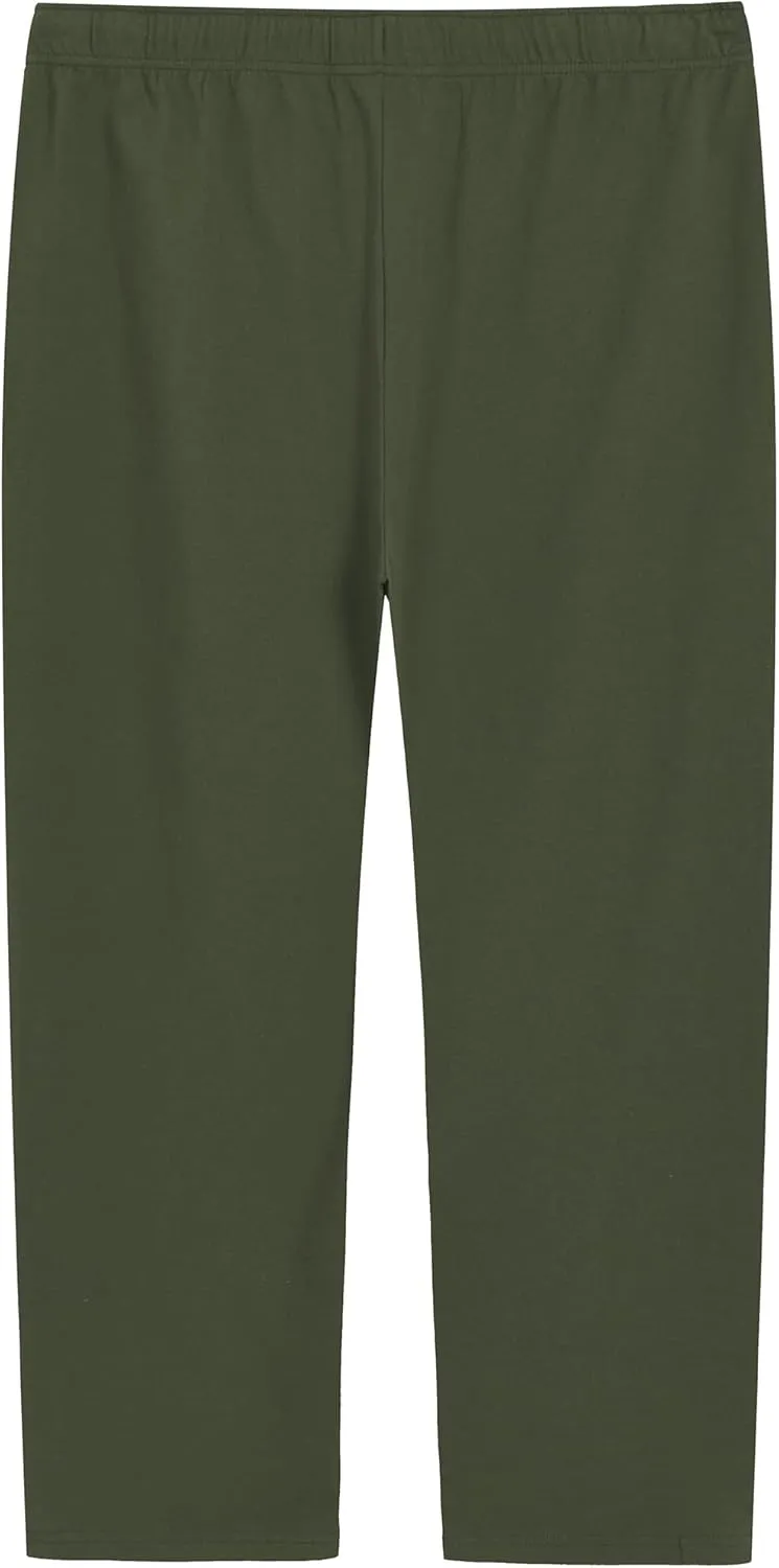 Weintee Women's Plus Size Petite Cotton Pants with Pockets