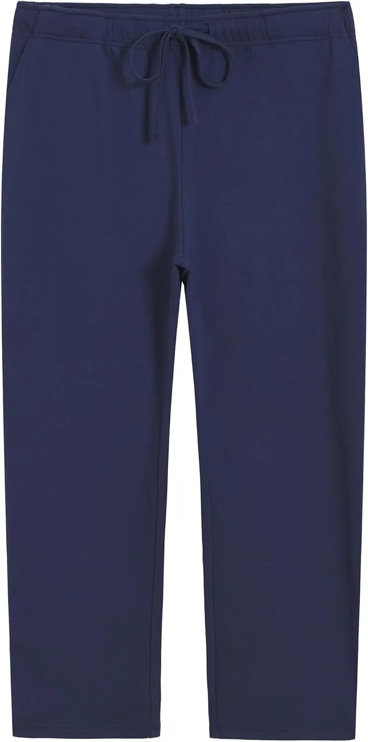 Weintee Women's Plus Size Petite Cotton Pants with Pockets