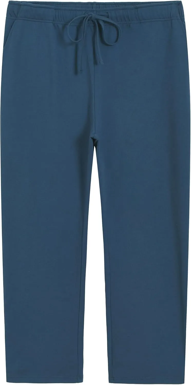 Weintee Women's Plus Size Petite Cotton Pants with Pockets