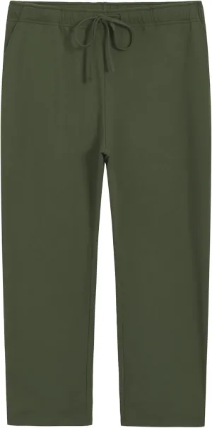 Weintee Women's Plus Size Petite Cotton Pants with Pockets