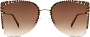willochra Oversized Square Diamond Sunglasses Women Rhinestone Cat Eye Sunglasses Vintage Sparkling Party sunglasses Eyewear