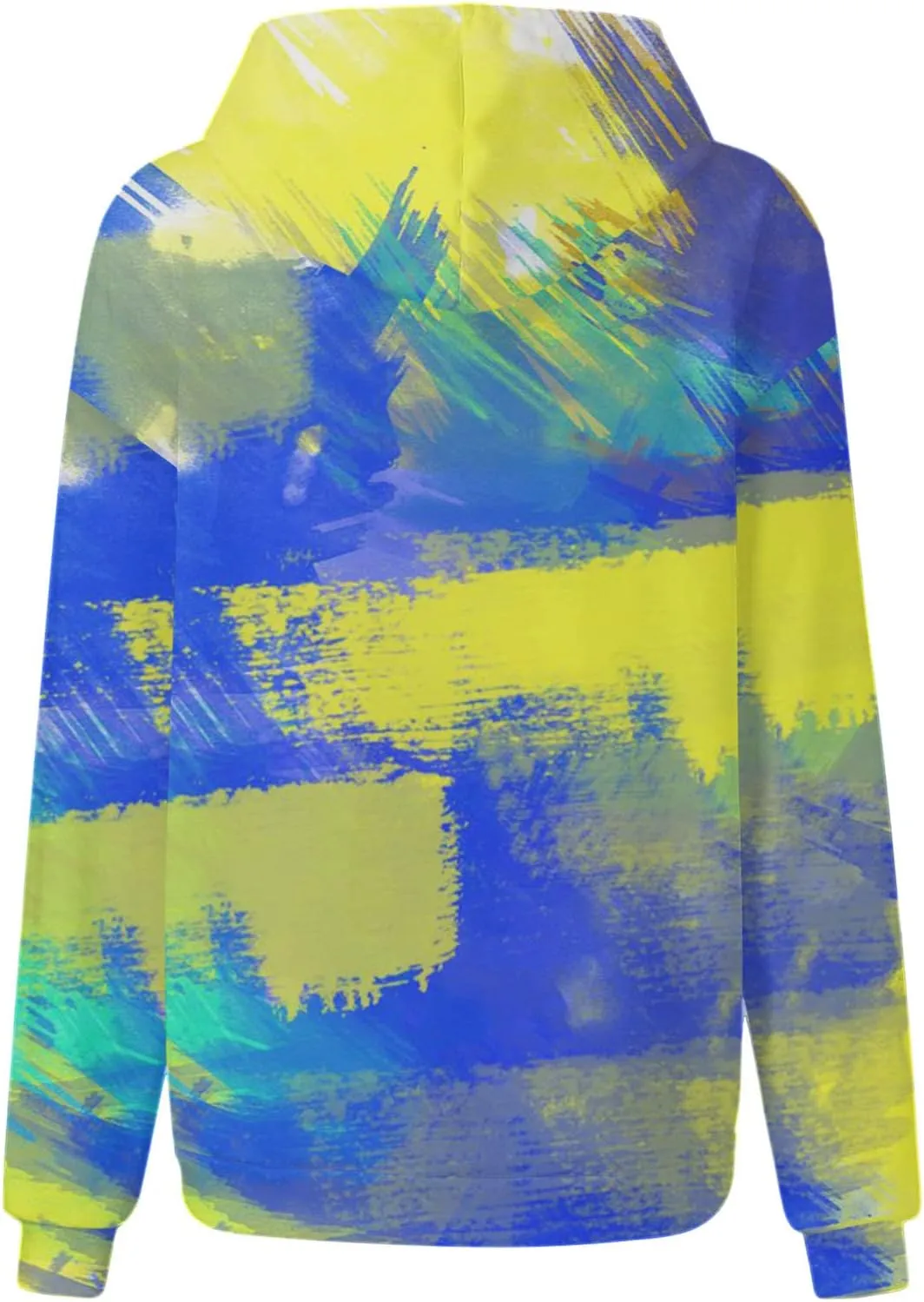 Woman Oversized Sweatshirts Tie Dye Loose Hoodies Long Sleeve Lightweight Pullover Coats with Pocket Winter Fashion