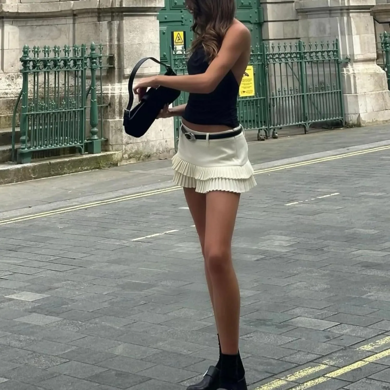 Women Harajuku Preppy Style Pleated Mini Short Skirts