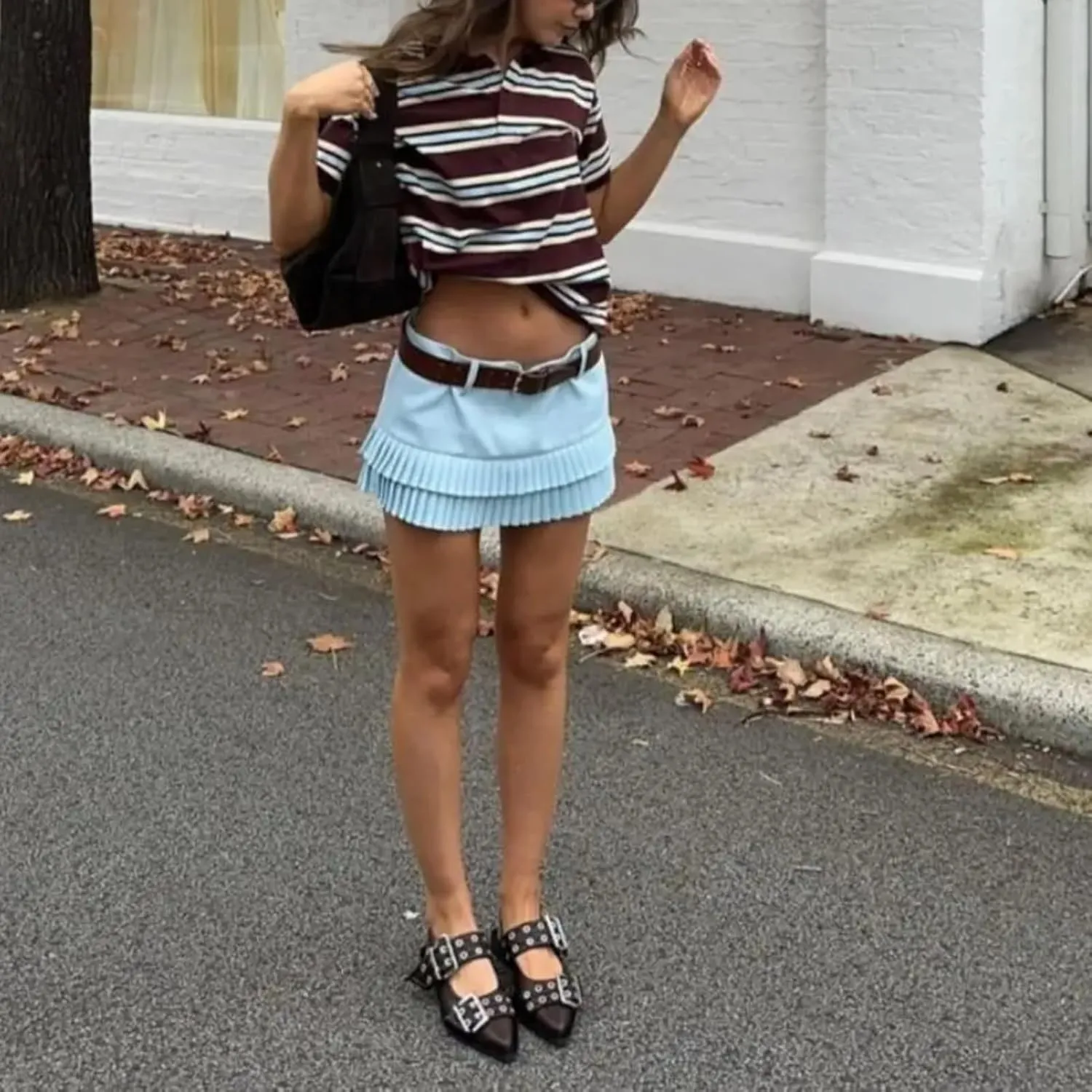 Women Harajuku Preppy Style Pleated Mini Short Skirts