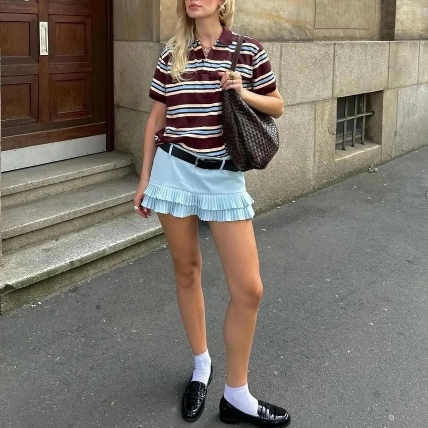 Women Harajuku Preppy Style Pleated Mini Short Skirts